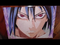 If yo want go to see my draw of sasuke uchiha on youtube link:https://m.youtube.com/watch?v=lDkwISP8xZo
